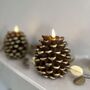 Pinecone LED Candle, thumbnail 2 of 5