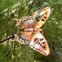 Large Copper Butterfly Garden Stake – Pure Copper Butterfly On Black Iron Pole – Outdoor Garden Art, thumbnail 2 of 6