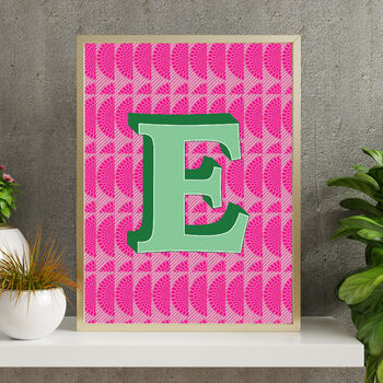 Personalised Letter Wall Print, 8 of 12