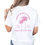 Hens And Beaches Personalised Hen Party T Shirt, thumbnail 3 of 4