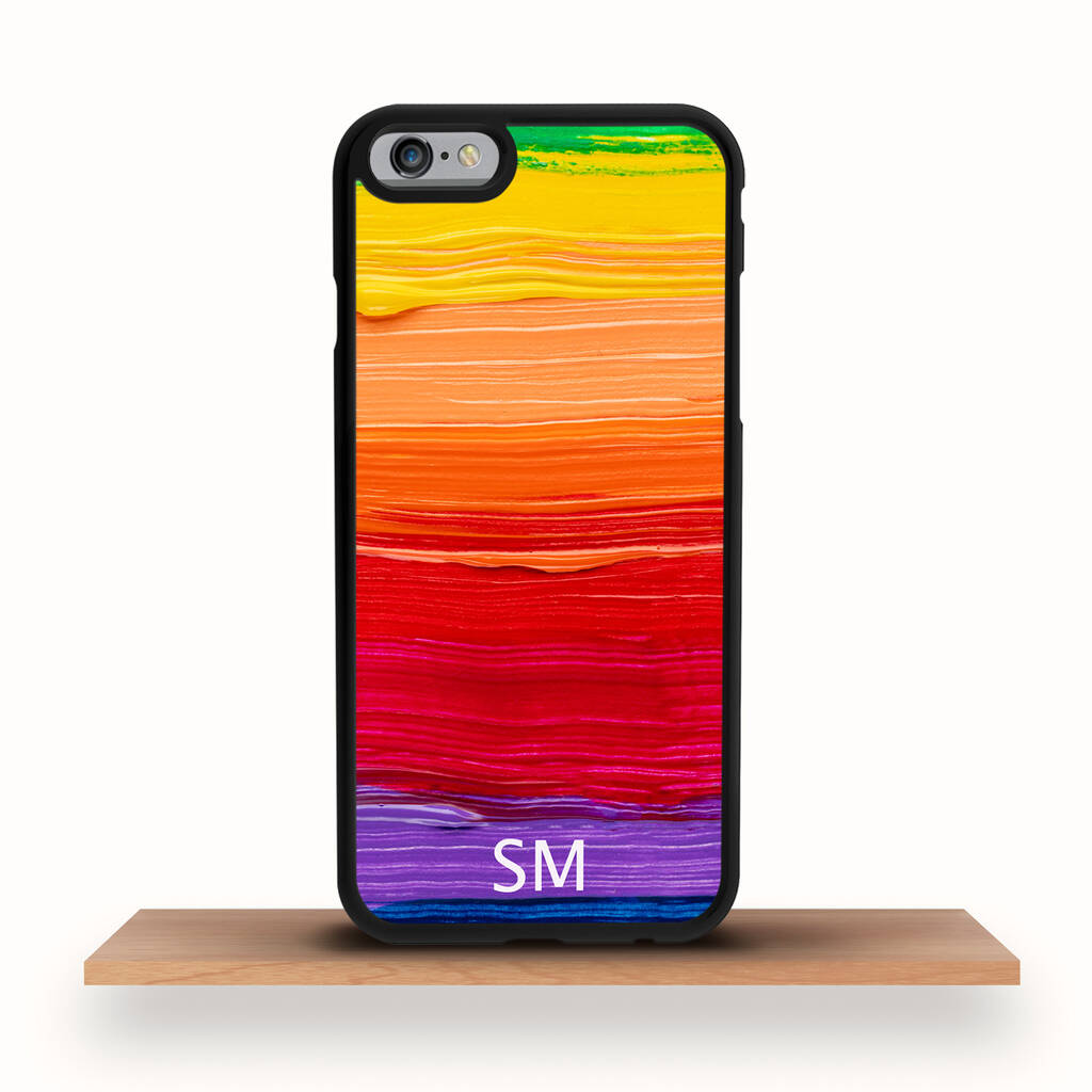 iPhone Case Rainbow Paint Personalised By Crank