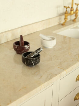 Luxury Rosso Marble Pestle And Mortar, 4 of 4