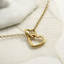 Sterling Silver And Diamond Hearts Necklace, thumbnail 3 of 5