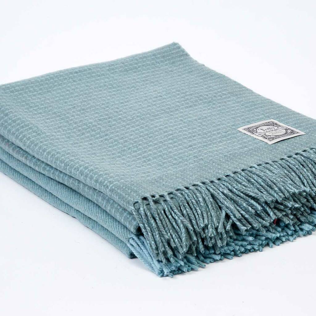 Spearmint Green Throw Cashmere Mix, 1 of 2