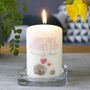 First Mother's Day Personalised Hedgehog Candle, thumbnail 1 of 5