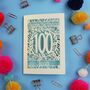 Personalised 100th Birthday Card Papercut Flower Design, thumbnail 10 of 10