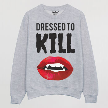 Dressed To Kill Women’s Halloween Sweatshirt, 4 of 5