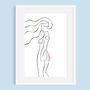 'Charlotte' Nude Line Art Print, thumbnail 2 of 9