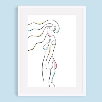 'Charlotte' Nude Line Art Print, 2 of 9