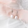 Handmade Sterling Silver Fresh Water Pearl Earrings, thumbnail 1 of 5
