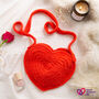 Red Heart Bag Crochet Kit Heart Research UK Charity, thumbnail 1 of 7