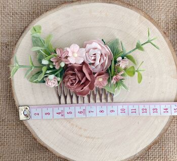 All The Pinks Flower Hair Comb, 3 of 3