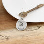 Personalised With Name 21st Birthday Gift Cake Motif Pewter Keyring, thumbnail 5 of 5