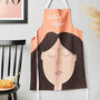 Personalised Female Face Apron, thumbnail 1 of 5