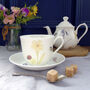 Bee And Spring Flowers China Teacup And Saucer, thumbnail 4 of 11
