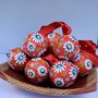 Ceramic Bauble Hand Painted Daisies Perfect Christmas Gift, thumbnail 3 of 6