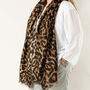Leopard Print Scarf In A Gift Box, thumbnail 1 of 7