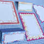 Recycled Wiggly Line Menu And Place Card Set, thumbnail 9 of 12