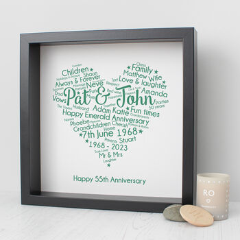 Personalised 55th Anniversary Gift For Husband Or Wife, 4 of 7