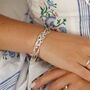 Organic Moonstone, Topaz And Pearl Bangle, thumbnail 4 of 7