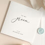 Luxury Wedding Day Card To My Bride, Groom With Wax Seal, thumbnail 7 of 12
