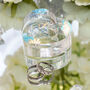 Watercolour Ocean Acrylic Heart Wedding Ring Box, thumbnail 1 of 4