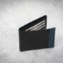 Men's Black Leather Wallet Bifold Rfid Safe, thumbnail 4 of 10