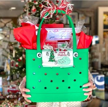 All Season Croc Style Tote Bags, Includes Christmas Charm, 5 of 12