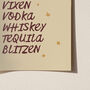 Reindeer Drinks Christmas Print, thumbnail 8 of 9