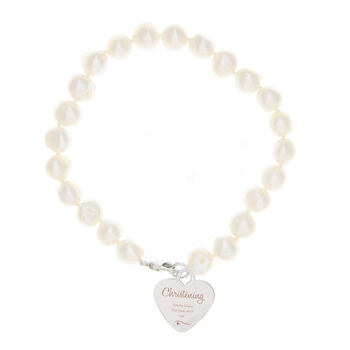 Personalised Christening Pearl Bracelet, 2 of 8
