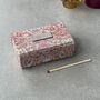 Personalised Refillable Liberty Fabric Matchbox With Leather Detail, thumbnail 6 of 10