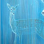 Out Of The Blue, A Blue Abstract Deer Painting, thumbnail 5 of 8