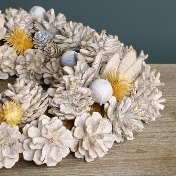 Luxury Frosted Forest Christmas Wreath, 4 of 5