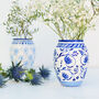 Blue And White Ceramic Vases, thumbnail 4 of 4