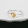 Genuine Yellow Citrine Ring In Sterling Silver, Us Five Eight, thumbnail 2 of 11