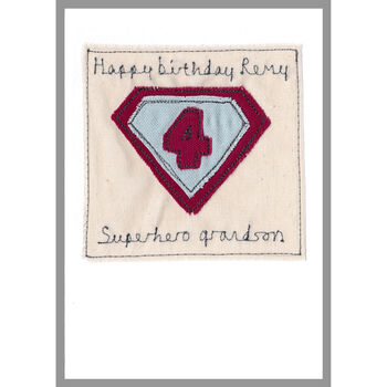 Personalised Superhero 1st Or Any Birthday Card For Boy, 8 of 12