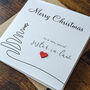 Sister In Law Christmas Card, 3D Wooden Heart, thumbnail 4 of 4