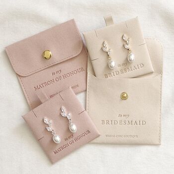 Mother Of The Groom Earrings Pearl Wedding Jewellery Gift, 2 of 3