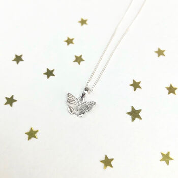 Sterling Silver Dainty Butterfly Necklace, 2 of 8