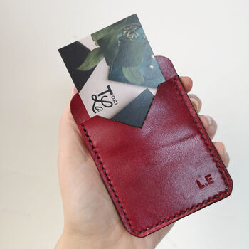 Customised Leather Card Wallet, 5 of 12