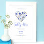 Personalised Sapphire Wedding Anniversary Print, thumbnail 2 of 4