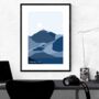 The Three Peaks Challenge Minimalist Art Prints, thumbnail 6 of 6