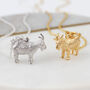 Gold Plated Or Silver Chinese Year Of The Goat Necklace, thumbnail 1 of 4
