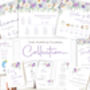 Wedding Seating Plan Cards Purple Lilac Floral, thumbnail 7 of 7