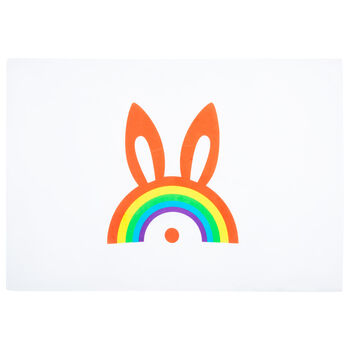 Rainbow Bunny Pillowcase, 2 of 4