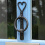 Traditional Iron Heart Front Door Knocker, thumbnail 3 of 8
