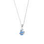 Mini Real Flower Sterling Silver Teardrop Pendant Necklace Four Options, thumbnail 3 of 12