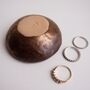 Handmade Teal And Gold Ceramic Ring Dish, thumbnail 6 of 9