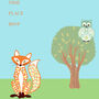 Fox And Owl Invitation Pack, thumbnail 1 of 1