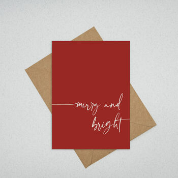 Merry And Bright Modern Christmas Cards, 2 of 6